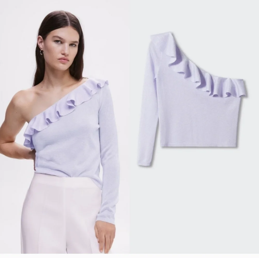MANGO One shoulder top - Picture 1 of 4